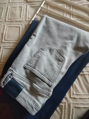 Scotch & Soda Light Gray and Navy Straight Leg Jeans